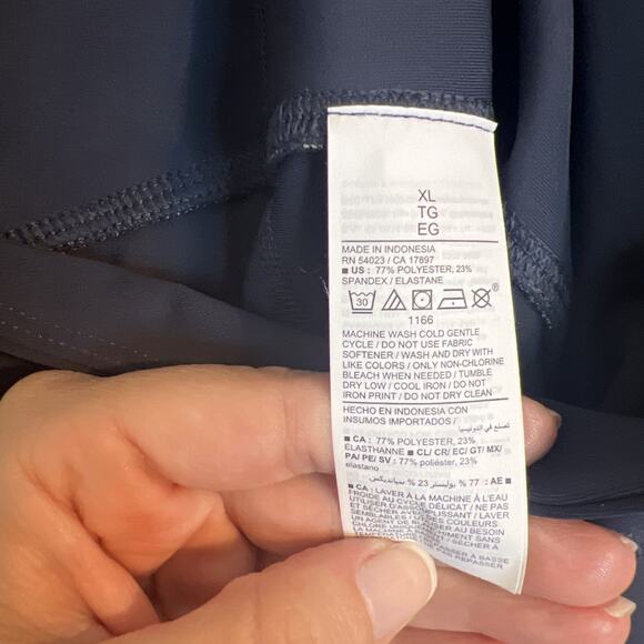 Old Navy Womens Power Soft Leggings Size XL Blue High Rise Go Dry Athleisure - Picture 8 of 11